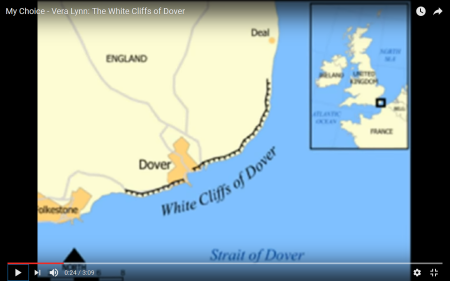 White Cliffs of Dover map
